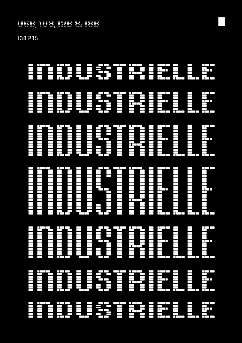 图片[4]-【Roubaix Industrielle】一种很像建筑砖块的英文创意字体-95n95.com免费商用字体