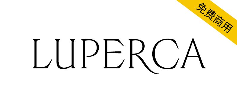 【Luperca】一款探索罗马方形大写字母演变可能性的字体-95n95.com免费商用字体