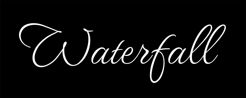 图片[2]-【Waterfall】一款优雅的连笔书法手写体英文字体-95n95.com免费商用字体