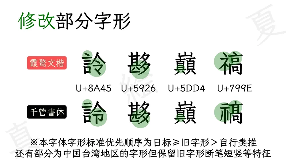 图片[4]-【千菅书体】以日标字形优先的传承旧字形风格字体-95n95.com免费商用字体