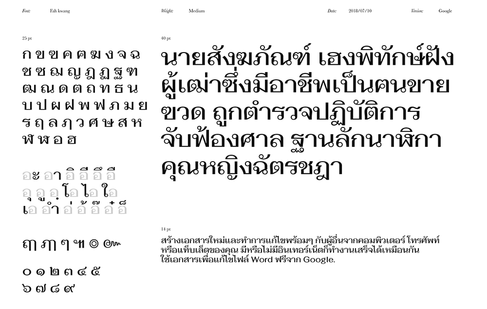 图片[4]-【Fahkwang】源自活字印刷时代的泰文复古展示字体 -95n95.com免费商用字体