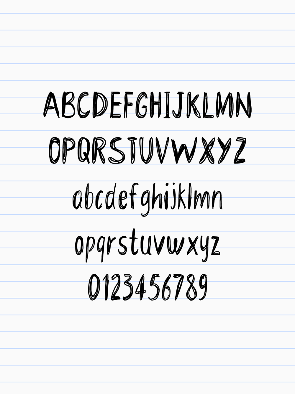 图片[4]-【ZQK Scribbled】自由、散漫、慵懒的潦草风格英文手写字体-95n95.com免费商用字体