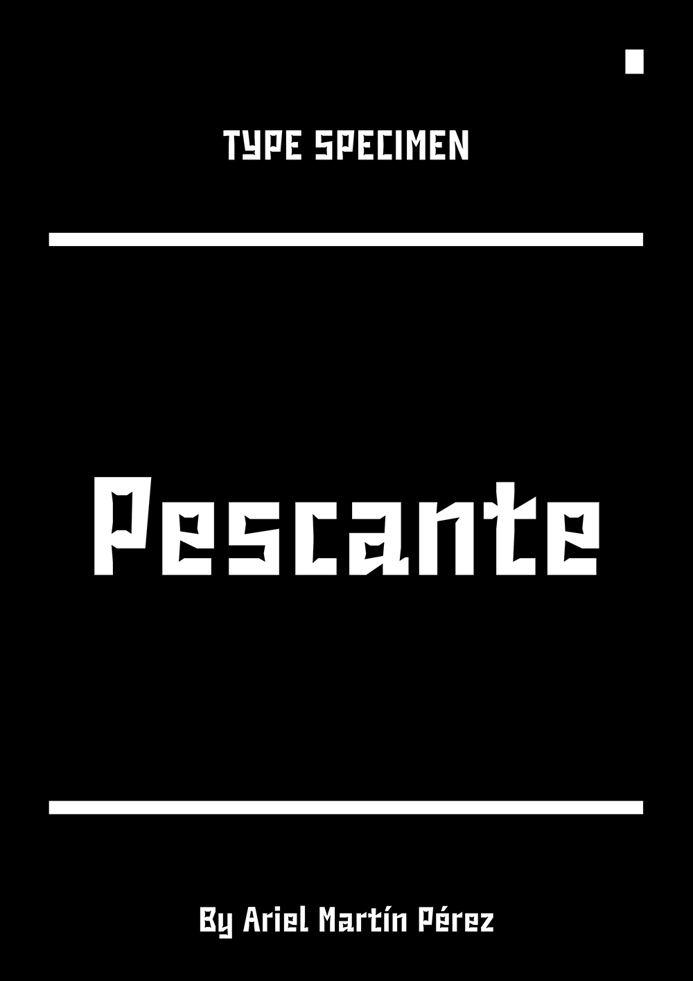 图片[2]-【Pescante】一款粗壮的几何无曲线英文字体-95n95.com免费商用字体