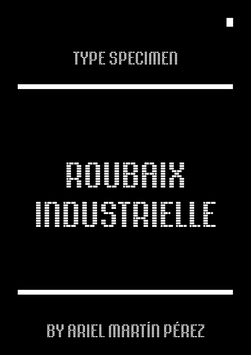 图片[2]-【Roubaix Industrielle】一种很像建筑砖块的英文创意字体-95n95.com免费商用字体