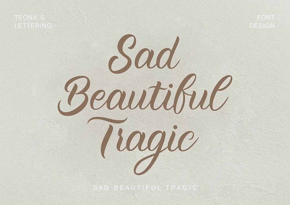 图片[11]-【Teona Lettering】一款非常优雅、漂亮的免费商用英文字体 -95n95.com免费商用字体