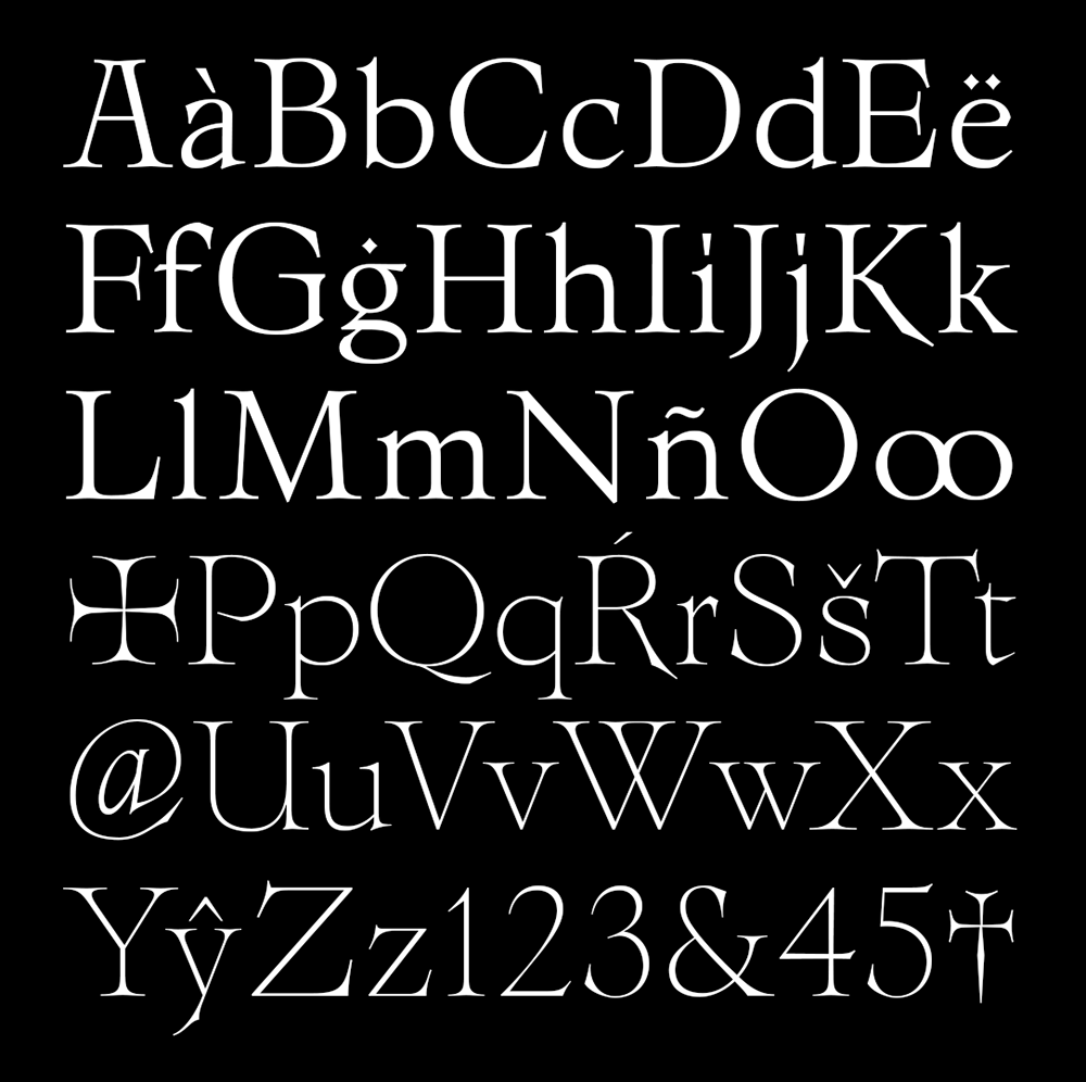 图片[4]-【Isenheim】一款受中世纪风格影响的衬线字体-95n95.com免费商用字体