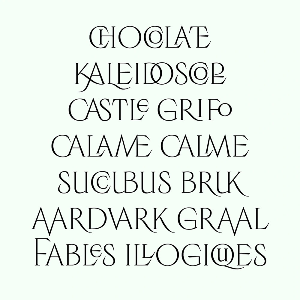 图片[5]-【Luperca】一款探索罗马方形大写字母演变可能性的字体-95n95.com免费商用字体