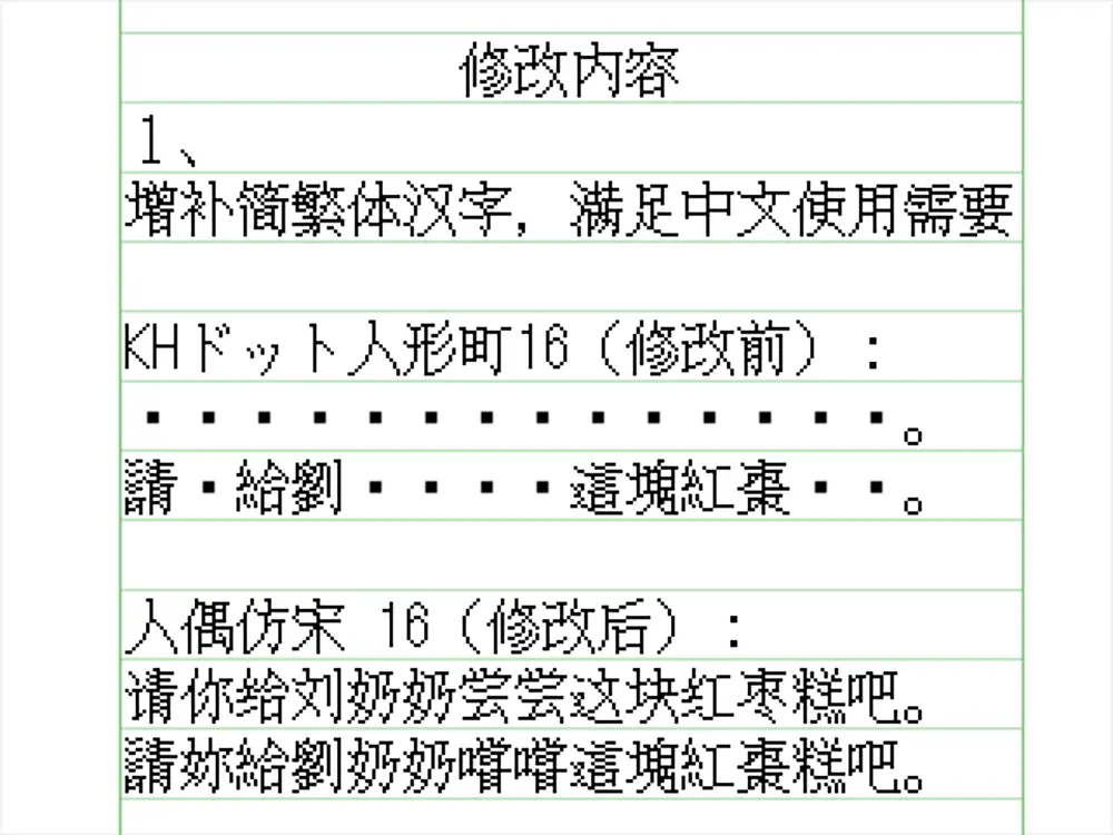 图片[3]-【人偶仿宋 16】像素风格的装饰性16px 点阵体手写字体-95n95.com免费商用字体