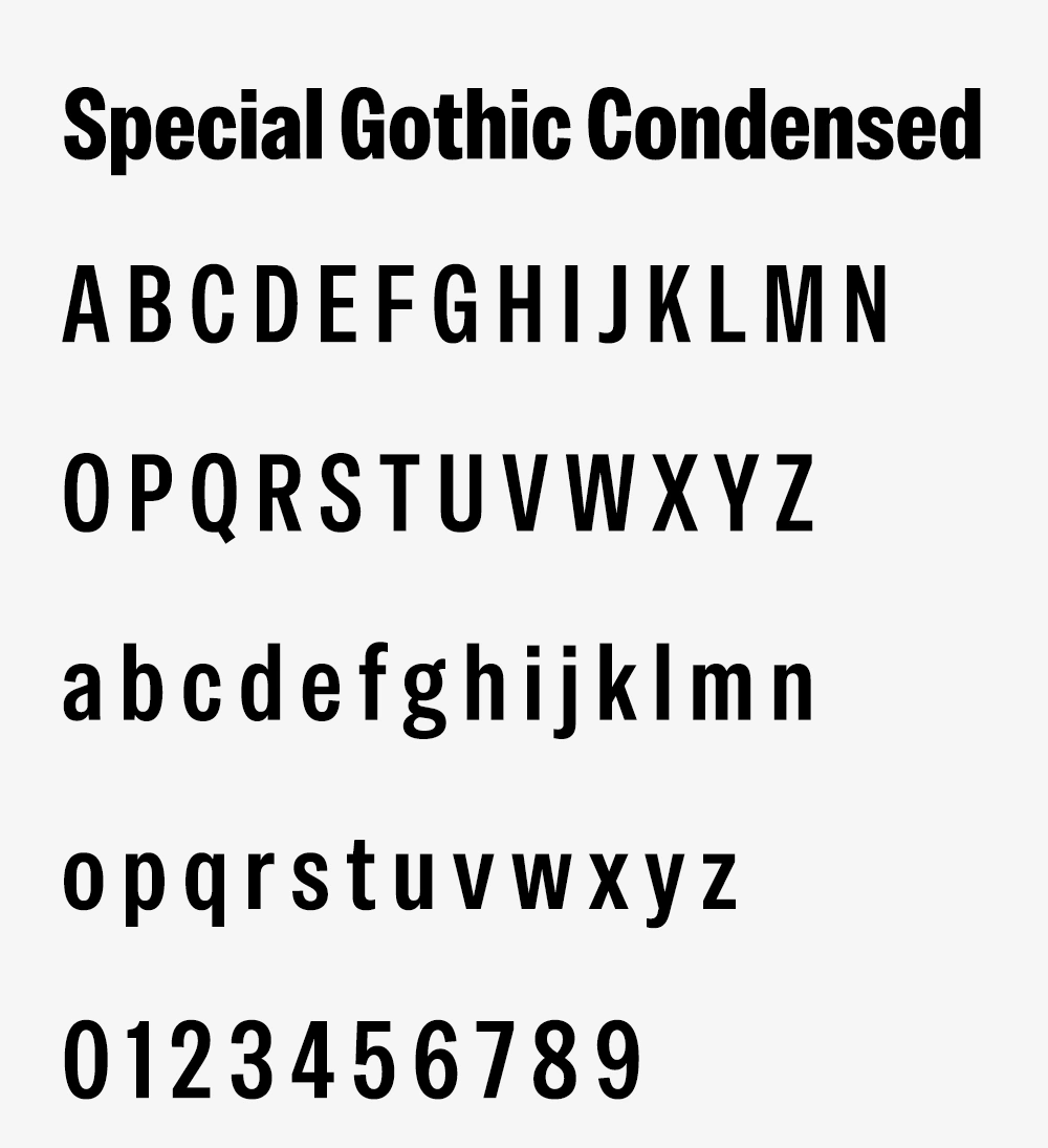 图片[4]-【Special Gothic】一款粗粝劲健质感的多字宽无衬线字体-95n95.com免费商用字体