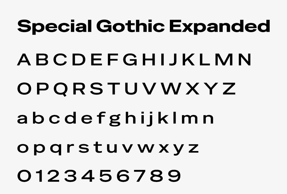 图片[5]-【Special Gothic】一款粗粝劲健质感的多字宽无衬线字体-95n95.com免费商用字体