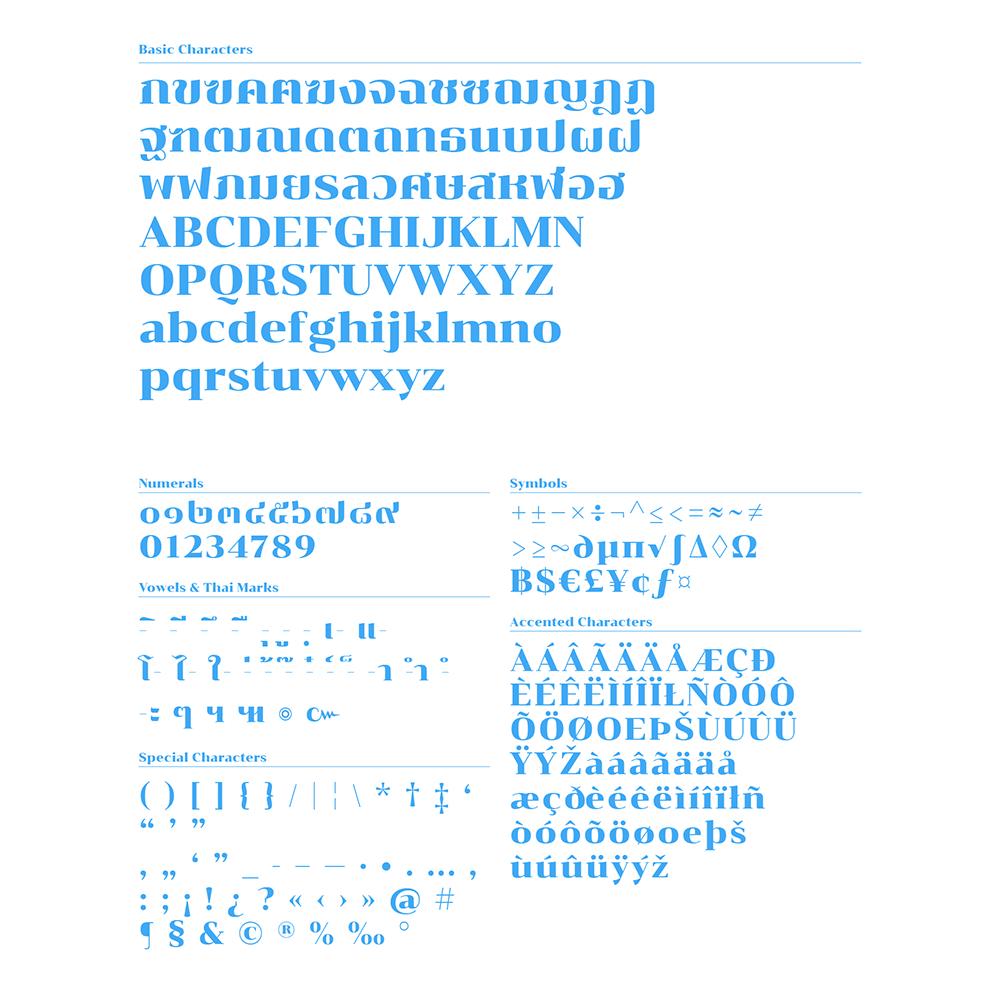 图片[7]-【Chonburi】一款泰文、拉丁文双语衬线展示字体-95n95.com免费商用字体