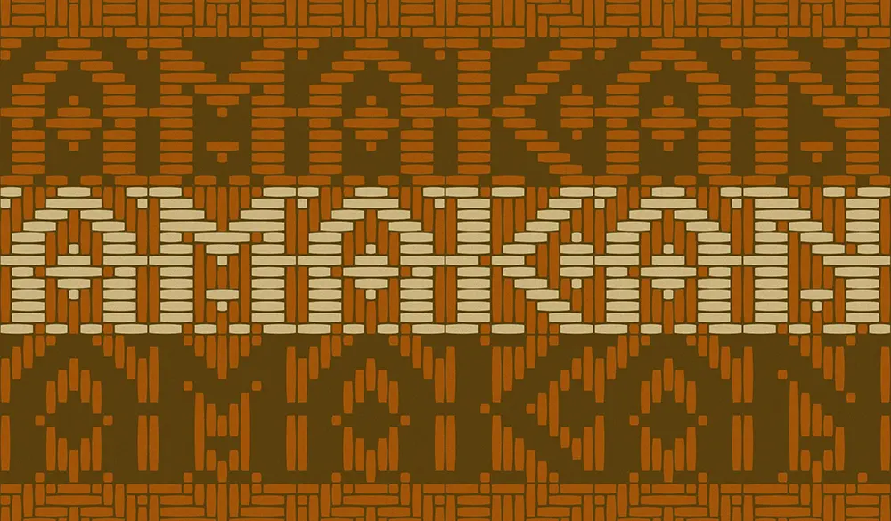 图片[2]-【Amakan】源来菲律宾传统尼帕草屋竹席的编织纹理字体-95n95.com免费商用字体