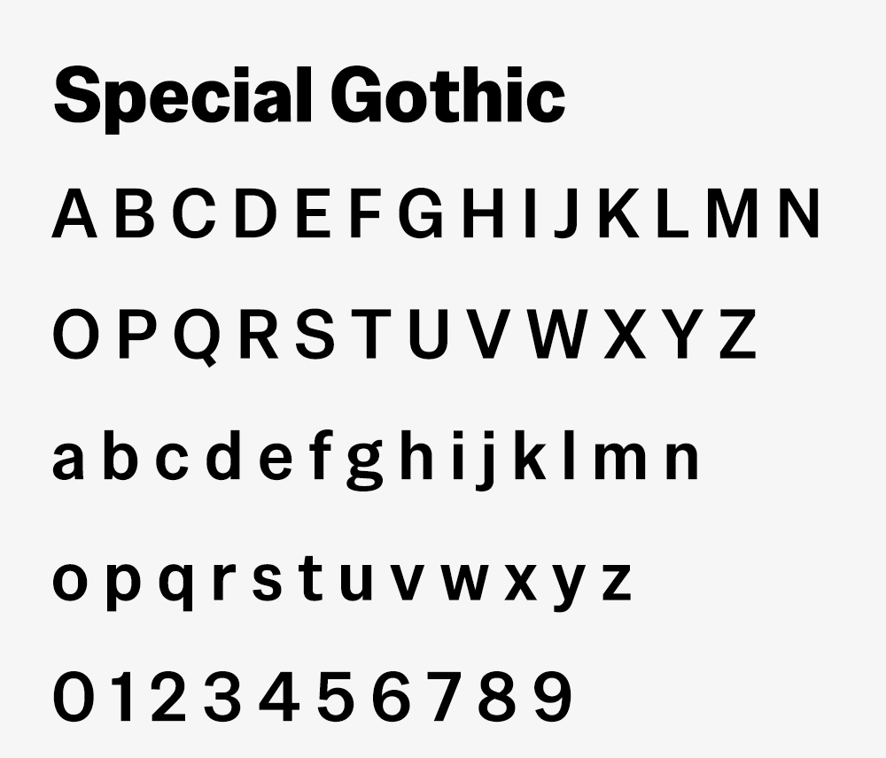 图片[3]-【Special Gothic】一款粗粝劲健质感的多字宽无衬线字体-95n95.com免费商用字体