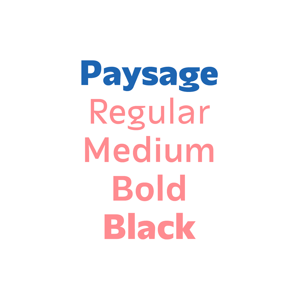 图片[3]-【Paysage】一款简洁的人文风格无衬线字体-95n95.com免费商用字体