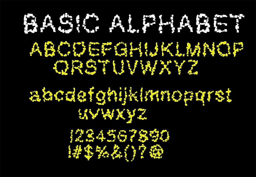 图片[3]-【XC Robot】一款马赛克风格的免费英文字体-95n95.com免费商用字体