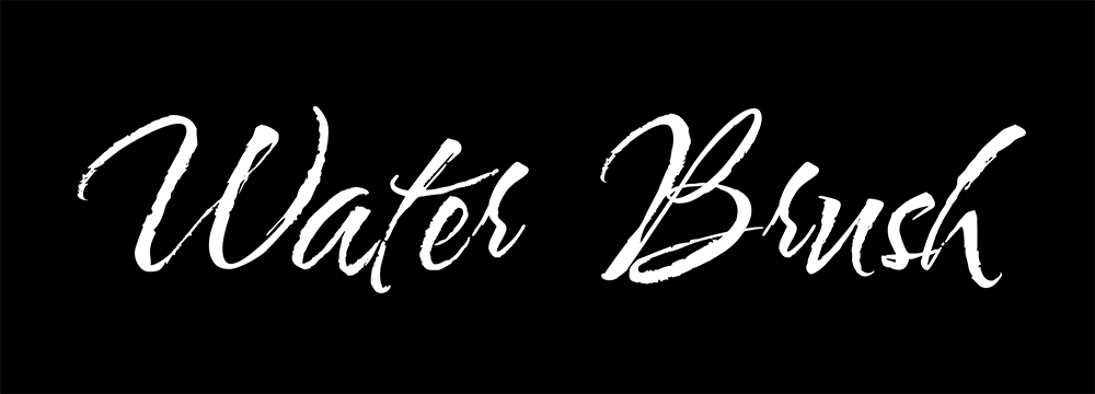 图片[2]-【Water Brush】一种水彩笔风格的随性而优雅的手写体字体-95n95.com免费商用字体