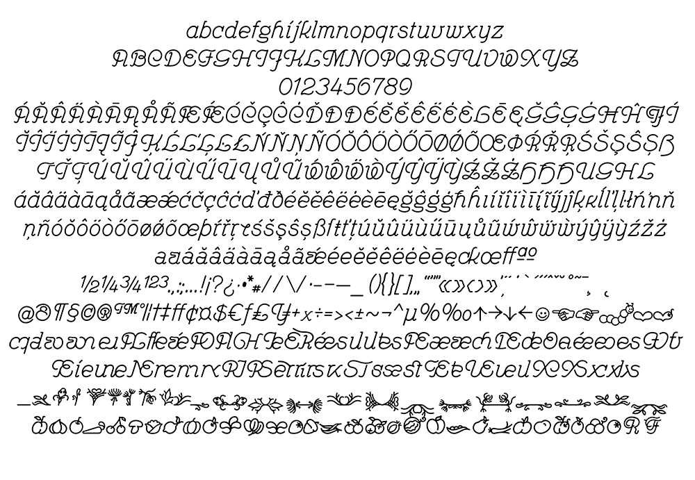 图片[2]-【Feroniapi】源自新艺术风格流畅曲线的英文字体-95n95.com免费商用字体