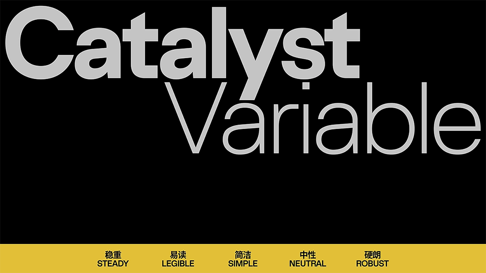 图片[2]-【Catalyst】一款双轴可变的7字重开源免费商用英文字体-95n95.com免费商用字体