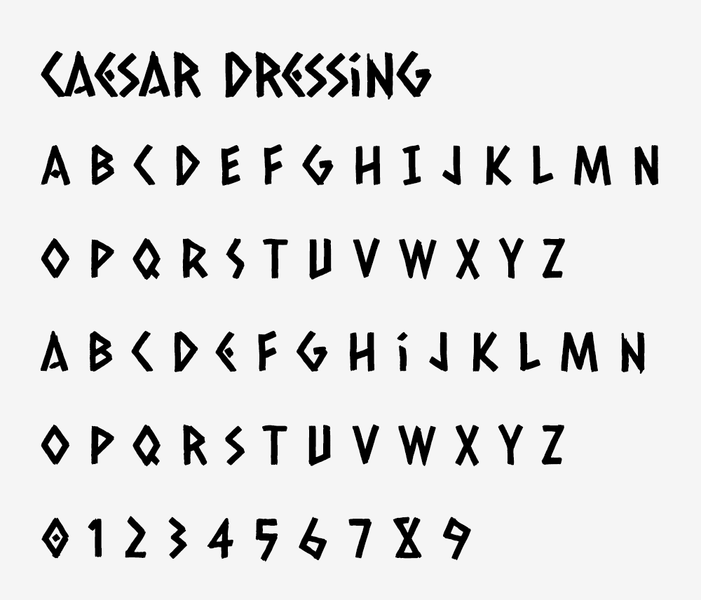 图片[2]-【Caesar Dressing】马克笔手绘风格的希腊字母字体-95n95.com免费商用字体