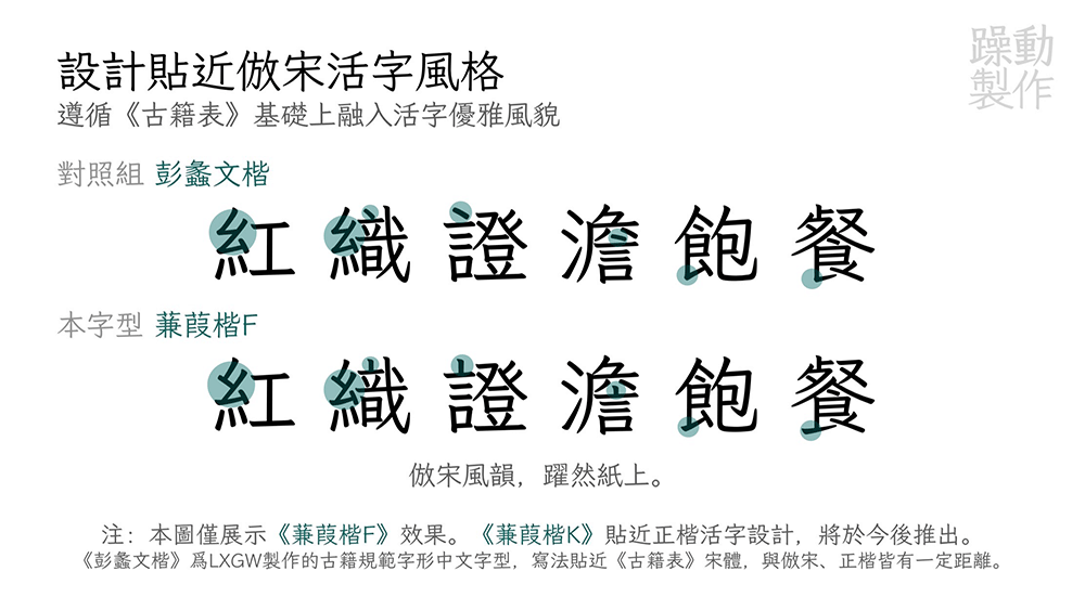 图片[2]-【蒹葭楷】符合古籍印刷通用字规范的繁体中文字体-95n95.com免费商用字体