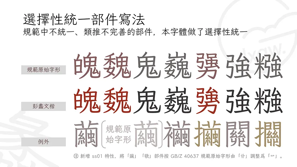 图片[4]-【彭蠡文楷】参考《古籍印刷通用字规范字形表》的开源字体-95n95.com免费商用字体