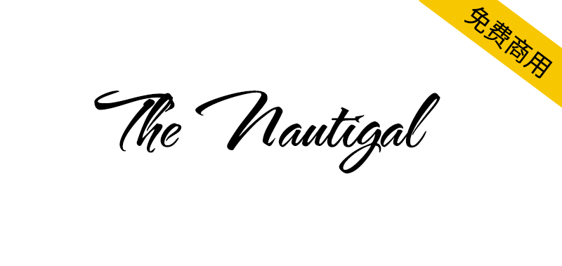 【The Nautigal】一款现代风格的精致优美的手写体字体-95n95.com免费商用字体