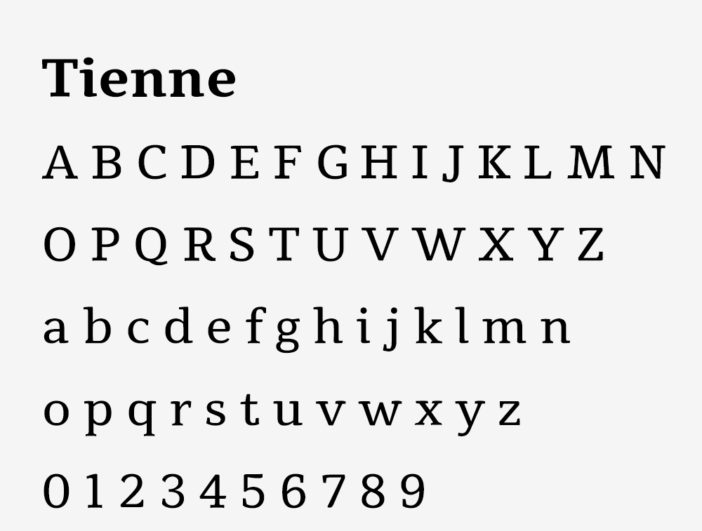 图片[2]-【Tienne】一款兼具展示与正文排版的衬线字体-95n95.com免费商用字体