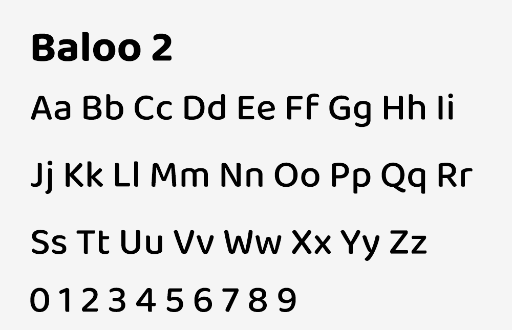 图片[2]-【Baloo 2】适用于母婴或者儿童行业的可爱英文字体-95n95.com免费商用字体