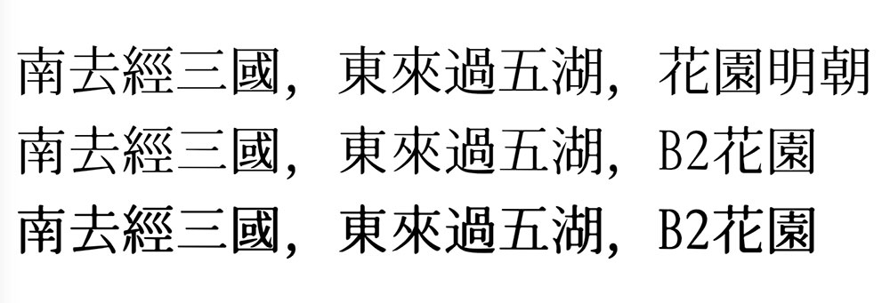 图片[2]-【B2花园】有墨晕效果的花园明朝体-95n95.com免费商用字体