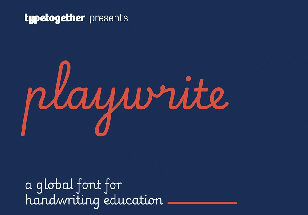 图片[2]-【Playwrite】一种适用于小学教学使用的草书手写字体-95n95.com免费商用字体