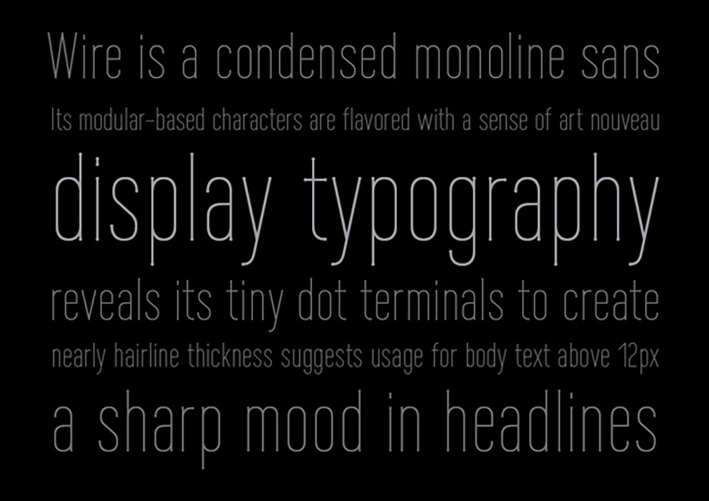 图片[3]-【Wire One】非常纤细的充满高级感的窄体无衬线字体-95n95.com免费商用字体