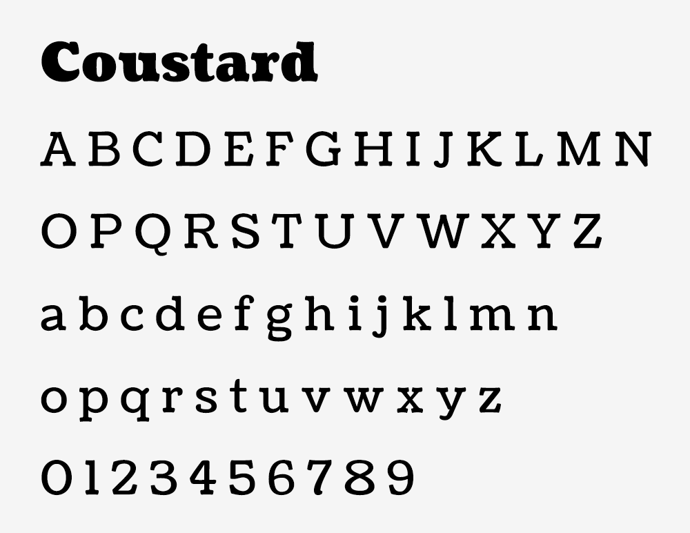 图片[2]-【Coustard】一款兼具标题与正文用途的衬线字体-95n95.com免费商用字体