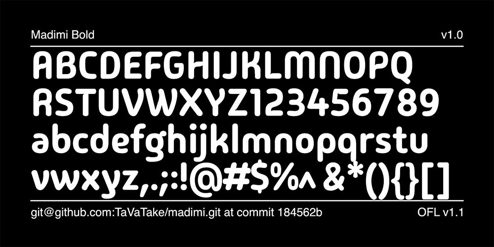 图片[3]-【Madimi One】一款简约干净、圆润的无衬线字体-95n95.com免费商用字体