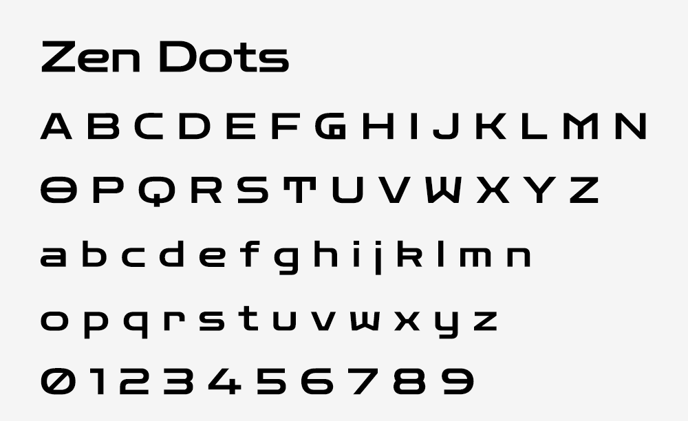 图片[2]-【Zen Dots】一款具有未来科幻感的拉丁字体-95n95.com免费商用字体