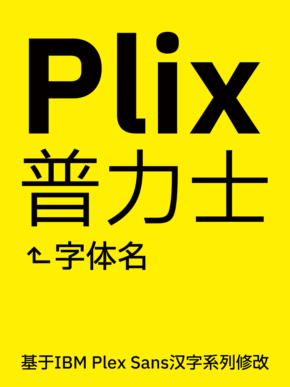 图片[3]-【Plix普力士】融合mix人文主义与机械感的潮流黑体-95n95.com免费商用字体