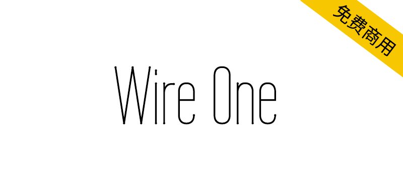 【Wire One】非常纤细的充满高级感的窄体无衬线字体-95n95.com免费商用字体