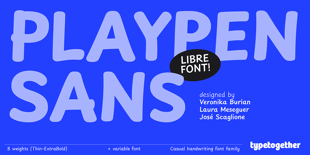 图片[2]-【Playpen Sans】充满童趣的真实手写质感的手写体字体-95n95.com免费商用字体