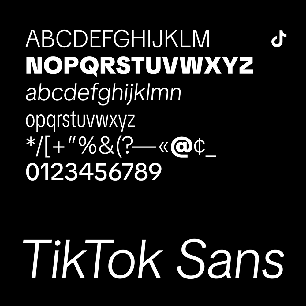 图片[2]-【TikTok Sans】抖音国际版 TikTok 推出的免费开源字体-95n95.com免费商用字体